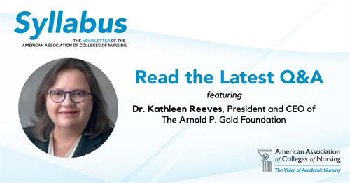 Inside Syllabus - Q&A with Dr. Kathleen Reeves, President and CEO of The Arnold P. Gold Foundation
