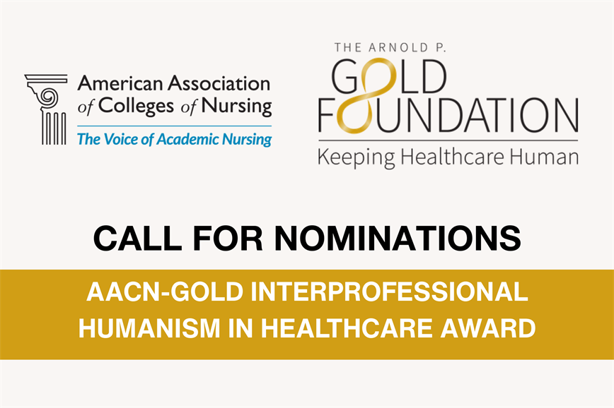 Call for Nominations Open: AACN-Gold Interprofessional Humanism in Healthcare Award