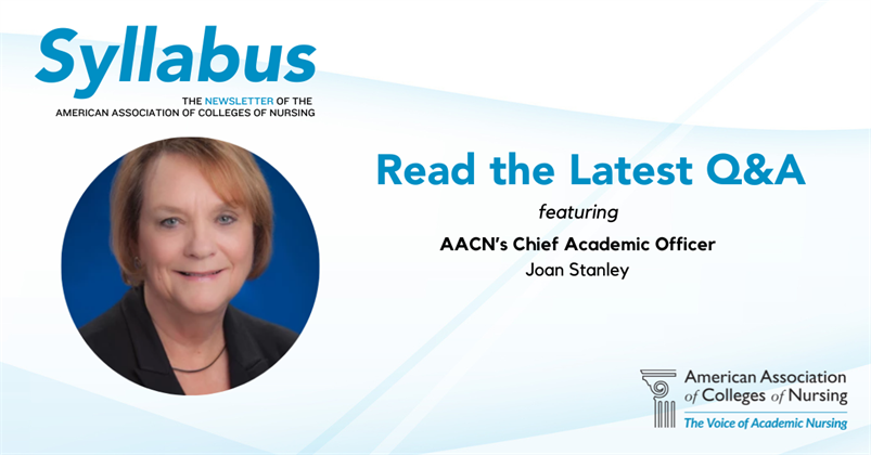 Inside Syllabus: Q&A with AACN's Chief Academic Officer