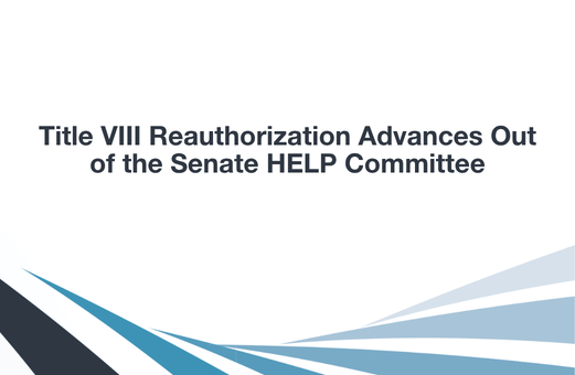 Title VIII Reauthorization Advances Out of the Senate HELP Committee
