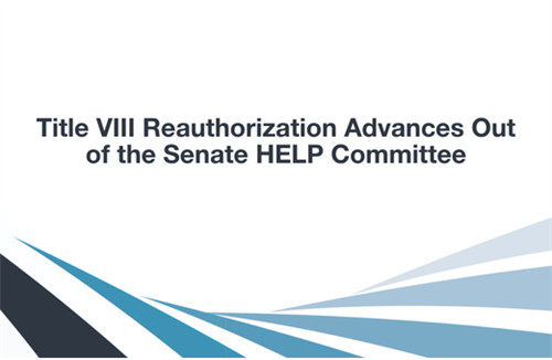 Title VIII Reauthorization Advances Out of the Senate HELP Committee