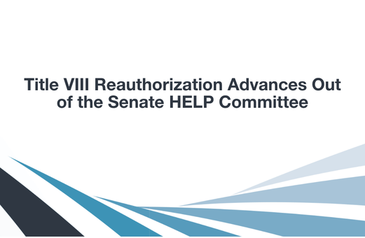 Title VIII Reauthorization Advances Out of the Senate HELP Committee