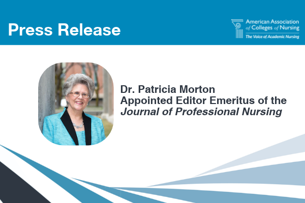 Dr. Patricia Morton Appointed Editor Emeritus of the Journal of Professional Nursing