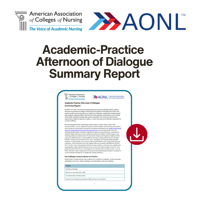 AACN/AONL Dialogue Report