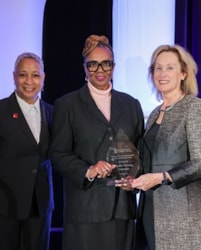 University of South Carolina Upstate winners standing with AACN's CEO
