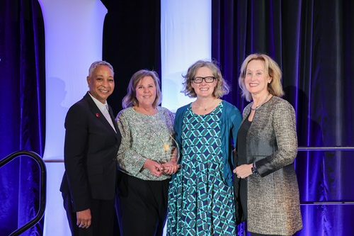 University of South Carolina Upstate winners standing with AACN's CEO