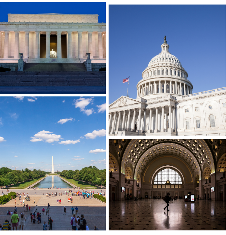 Photo collage of DC