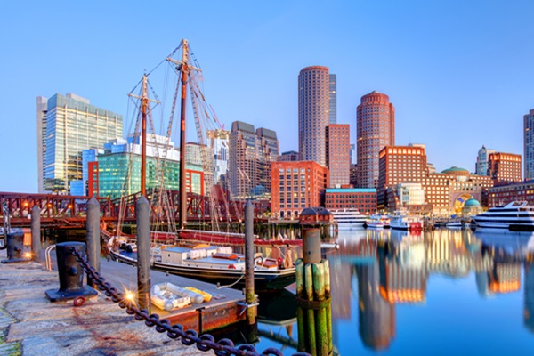Image of port in Boston, Massachusetts