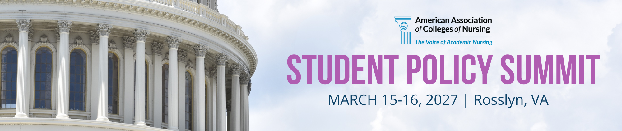 American Association of Colleges of Nursing | 2026 AACN Student Policy Summit | March 30-31, 2026 | Washington, DC