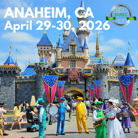 Image of Disneyland with the text "Anaheim, CA April 29 to 30, 2026"