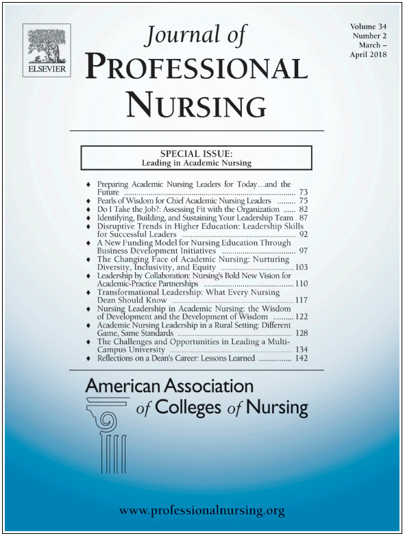 Cover of the Journal of Professional Nursing 