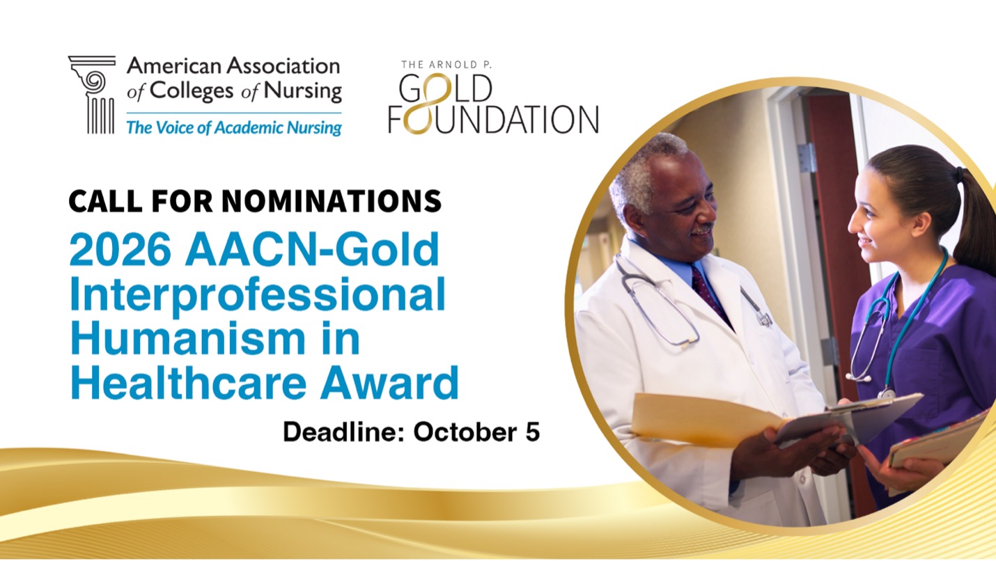 Call for Nominations for 2025 AACN Gold Award