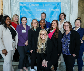 Students posing at Student Policy Summit