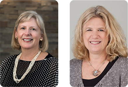 headshots of Dorrie Fontaine and Natalie May