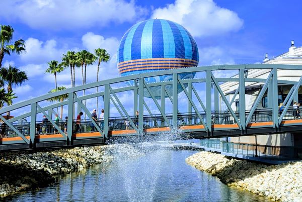 photo of bridge in downtown disney in lake buena vista, florida