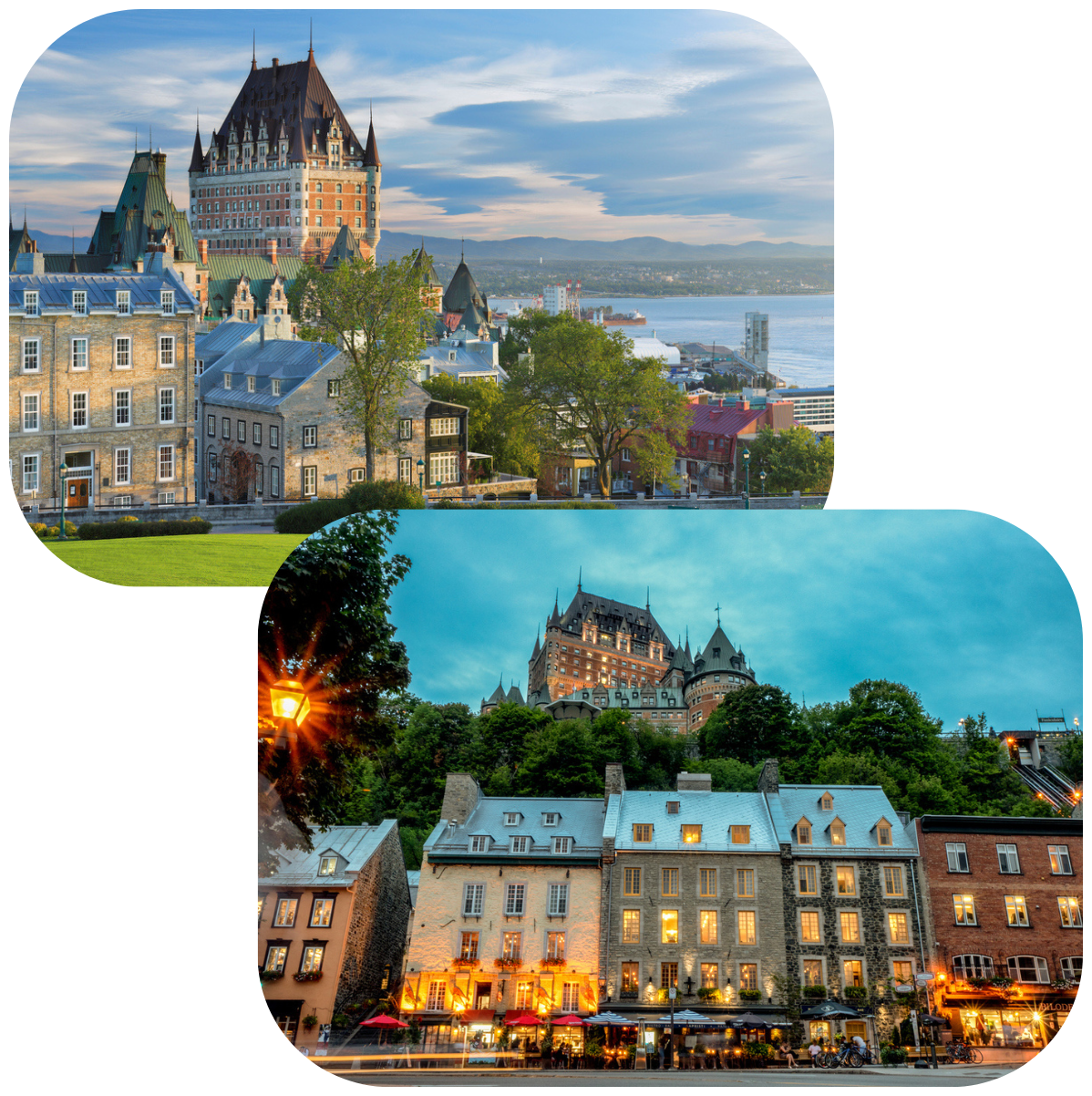 images of quebec and the fairmont le chateau frontenac