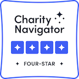 Charity Navigator Badge: 100 out of 100, Give with Confidence